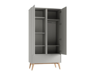 Drabužių spinta su 2 durimis (Classy Gray kolekcija)